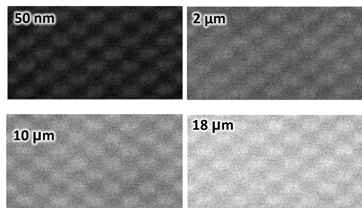 Atomic-Resolution Imaging of Bulk Samples by Scanning Electron Microscopy